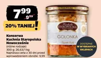 Konserwa Kuchnia Staropolska Nowocześnie (różne rodzaje)