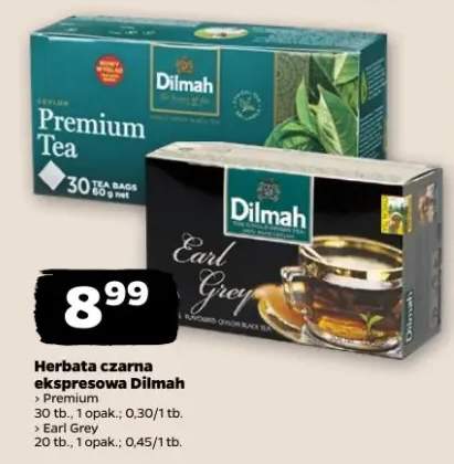 Herbata czarna ekspresowa Dilmah Earl Grey