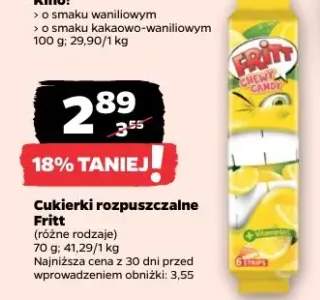 Cukierki rozpuszczalne Fritt