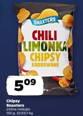 Chipsy (różne rodzaje)