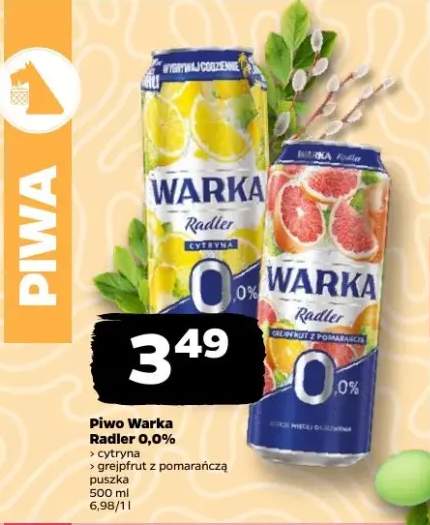 Piwo Radler 0,0% cytryna, grejpfrut z pomarańczą puszka