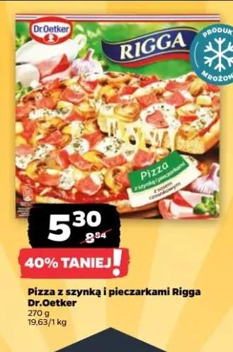 Pizza z szynką i pieczarkami