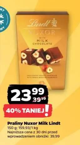 Czekolada mleczna Nuxor Milk Lindt
