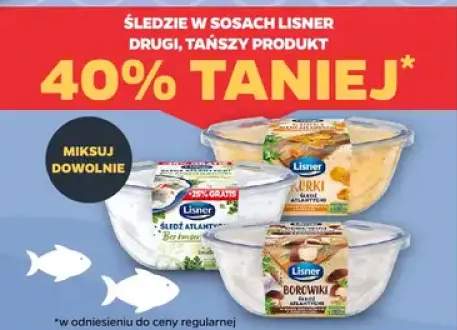 Śledzie w sosach Lisner