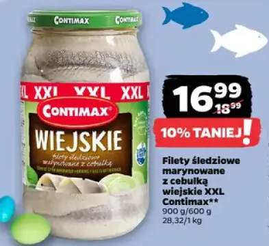 Filety śledziowe marynowane z cebulką wiejskie XXL
