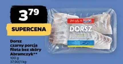 Dorsz czarny porcja fileta bez skóry