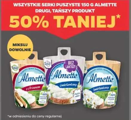 Serki puszyste 150g Almette