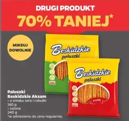 Paluszki Beskidzkie Akcam o smaku sera i cebulki