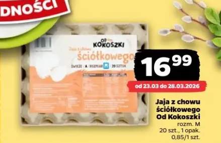 Jaja z chowu ściółkowego rozmiar M