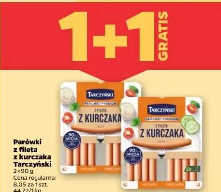 Parówki z fileta z kurczaka 1+1 gratis
