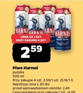 Piwo Harnaś puszka