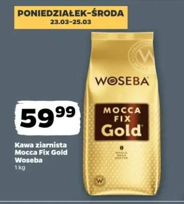 Kawa ziarnista Mocca Fix Gold Woseba