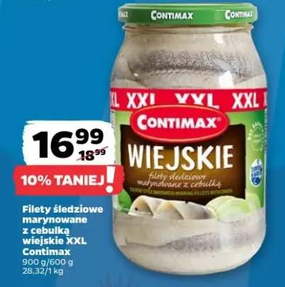 Filety śledziowe marynowane z cebulką wiejskie XXL