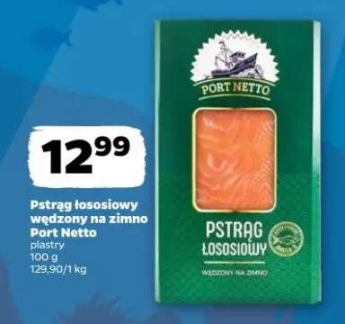 Pstrąg łososiowy wędzony na zimno plastry