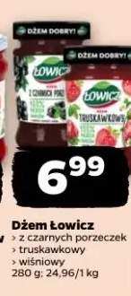 Dżem z czarnych porzeczek > truskawkowy > wiśniowy