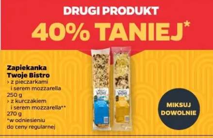 Zapiekanka z 2 pieczarkami i serem mozzarella / z kurczakiem i serem mozzarella