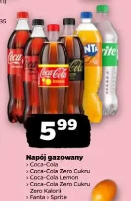 Napój gazowany Coca-Cola, Coca-Cola Zero Cukru, Coca-Cola Lemon, Coca-Cola Zero Cukru Zero Kalorii, Fanta, Sprite