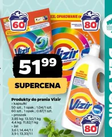 Produkty do prania kapsułki Vizir