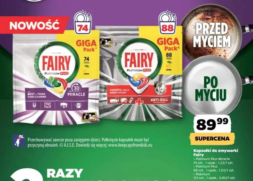 Kapsułki do zmywarki Platinum