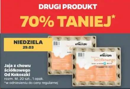 Jaja z chowu ściółkowego rozmiar M DRUGIE -70%