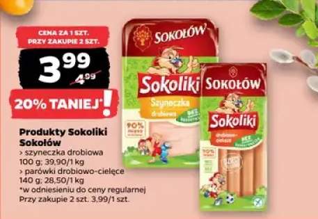 Parówki drobiowo-cielęce