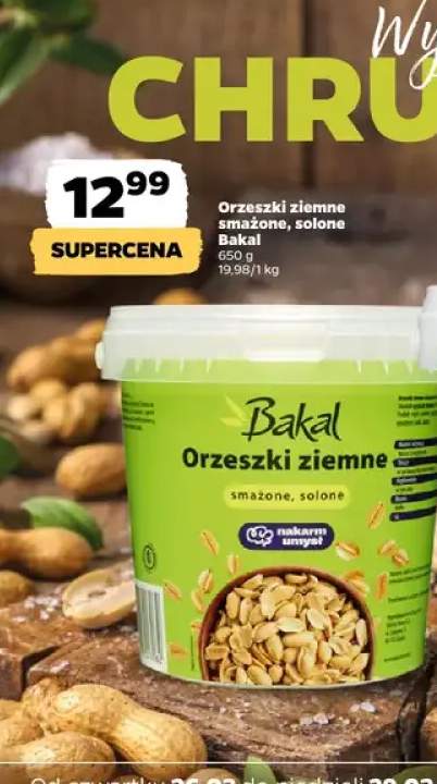 Orzechy ziemne smażone, solone 650 g