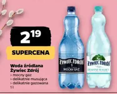 Woda źródlana delikatnie gazowana 1 l