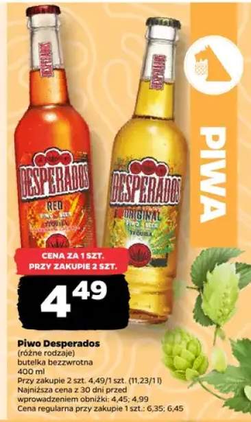 Piwo Desperados, różne rodzaje