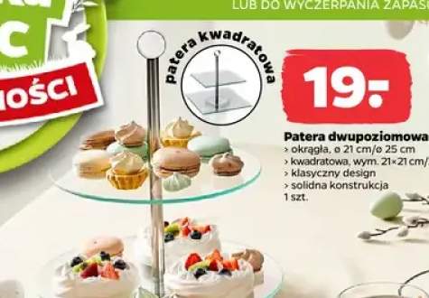 Patera dwupoziomowa okrągła