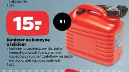Kanister na benzynę z lejkiem