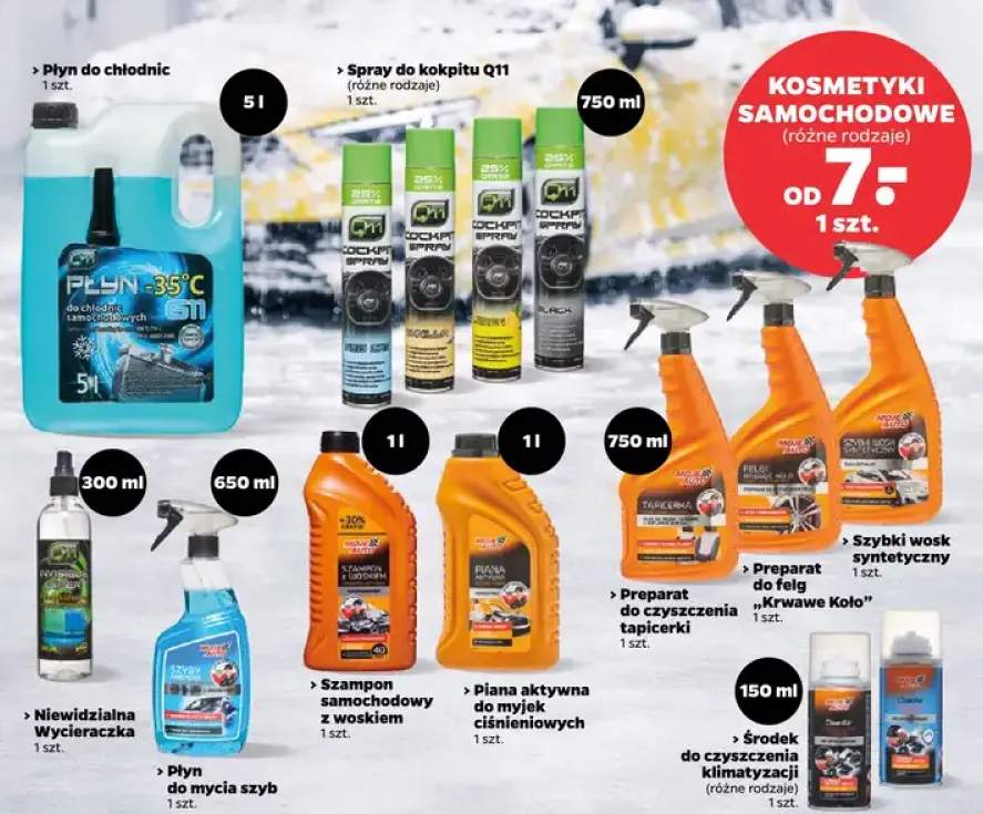 Kosmetyki samochodowe CENA OD: