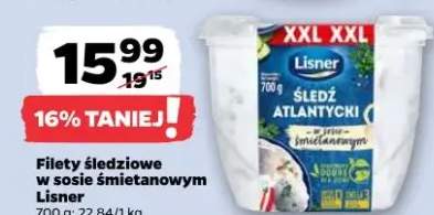 Filety śledziowe w sosie śmietanowym Lisner