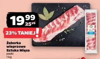 Żeberka wieprzowe paski