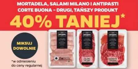 Mortadela, salami milano i antipasti corte buona