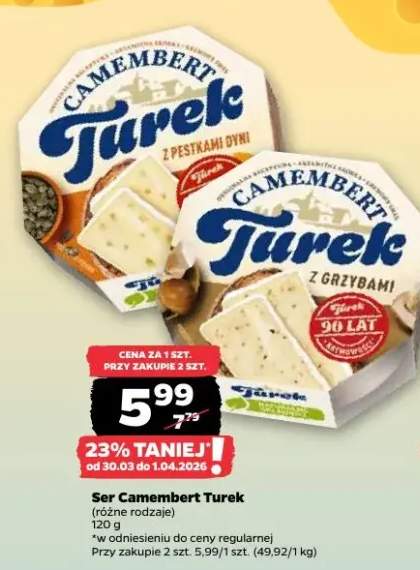 Ser Camembert (różne rodzaje)