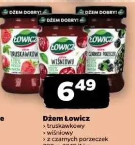 Dżem Łowicz truskawkowy, wiśniowy, z czarnych porzeczek