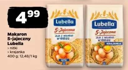 Makaron 5-jajeczny Lubella nitki, krajanka