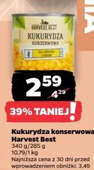 Kukurydza konserwowa Harvest Best