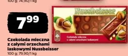 Czekolada mleczna z całymi orzechami laskowymi