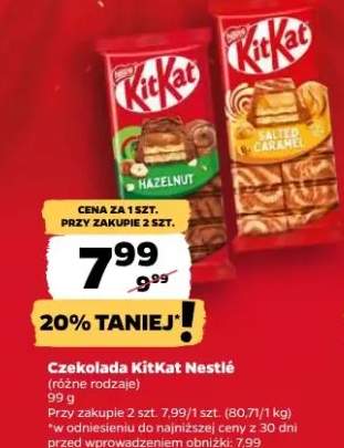 Czekolada KitKat (różne rodzaje)