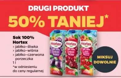 Sok 100% jabłko-śliwka, jabłko-wiśnia, jabłko-czerwona porzeczka
