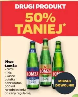 Piwo Łomża 0,0% Jasne butelka bezzwrotna