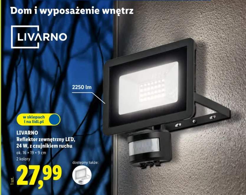 lampa z czujnikiem