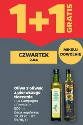 Oliwa z oliwek z pierwszego tłoczenia Premieur