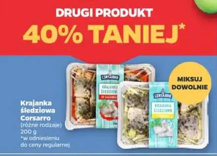 Krajanka śledziowa Corsarro różne rodzaje