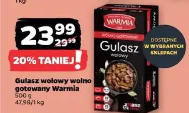 Gulasz wołowy wolno gotowany Warmia