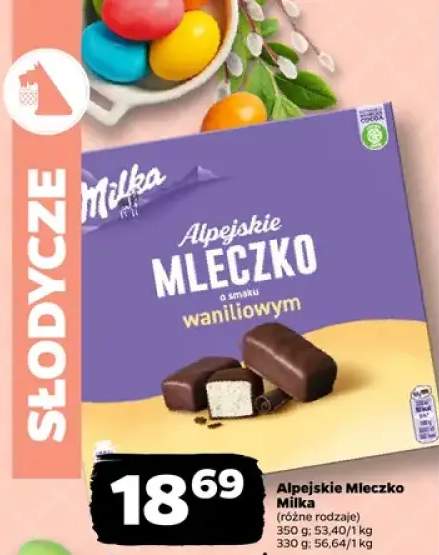 Czekolada alpejskie mleczko waniliowy