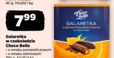 Galaretka w czekoladzie o smaku pomarańczowym, o smaku wiśniowym