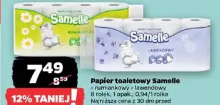 Papier toaletowy Samelle rumiankowy lawendowy