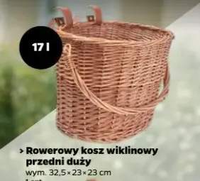Rowerowy kosz wiklinowy przedni mały